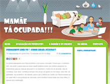 Tablet Screenshot of mamaetaocupada.com.br